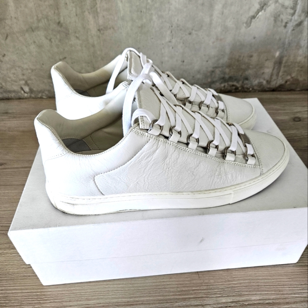 BALENCIAGA Arena 'White Canvas' Sneakers